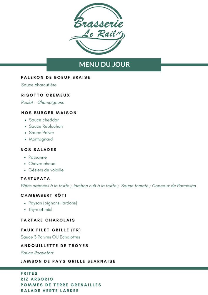 Brasserie Le Rail - Menu Image 1